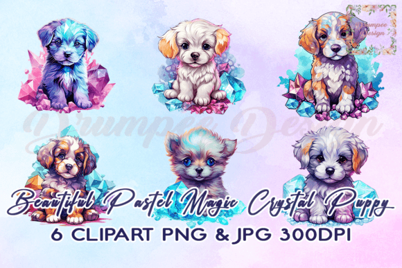 Download Pastel Magic Crystal Puppy Clipart - Pastel magic Collection