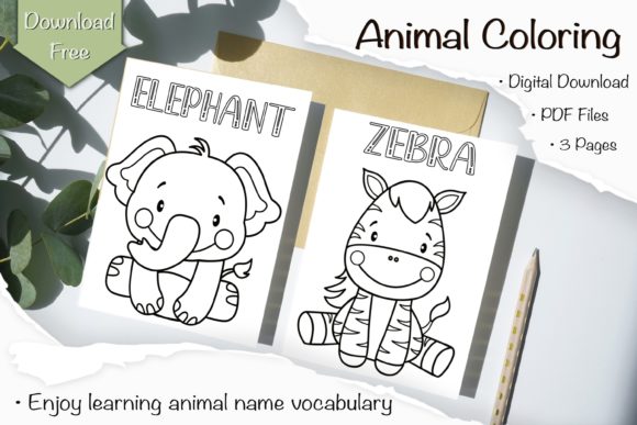 Download Animal Cute Template Doodles Coloring - Doodle Collection