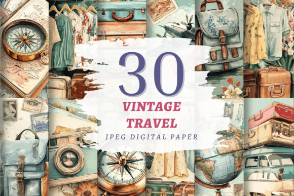 Download Vintage Travel JPEG Bundle - Jpeg Collection