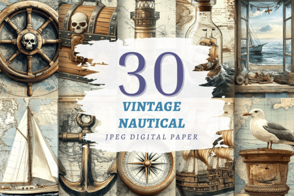 Download Vintage Nautical Papers JPEG - Jpeg Collection
