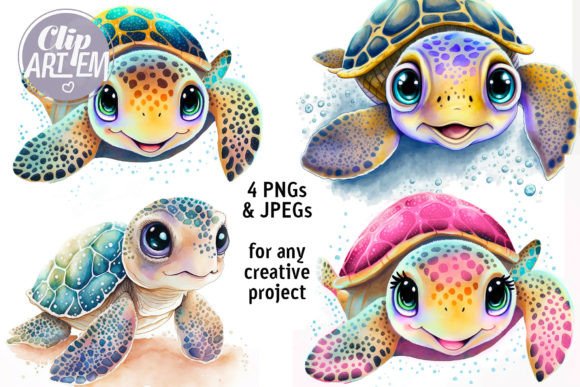 Download Baby Turtles Wall Art Images Bundle JPEG - Jpeg Collection