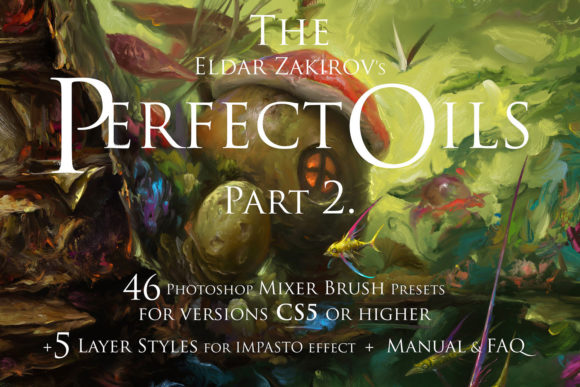 Download Perfect Oils2. 46 Photoshop Oil Brushes - Hot Collection