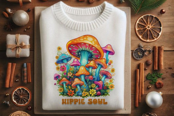 Download Hippie Soul with Vibrant Mushrooms - Mushrooms Collection