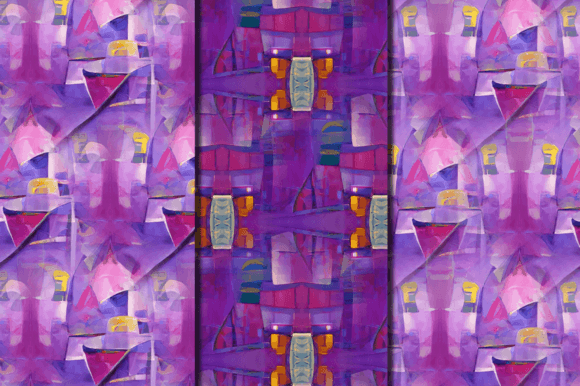 Download Retro Shape Purple Color Digital Paper - Purple Collection