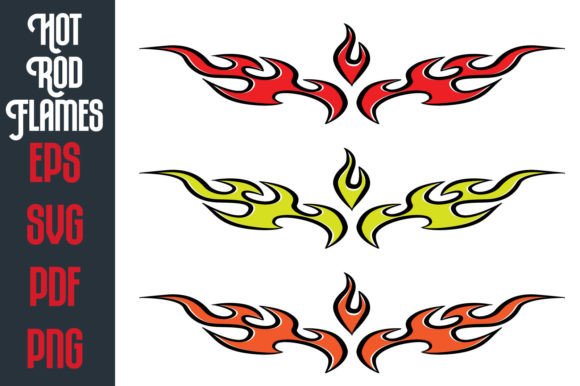 Download Hot Rod Vector Flames - Hot Collection