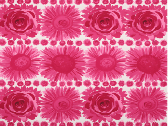 Download Retro 1950s Hot Pink Floral Seamless Pat - Hot Collection